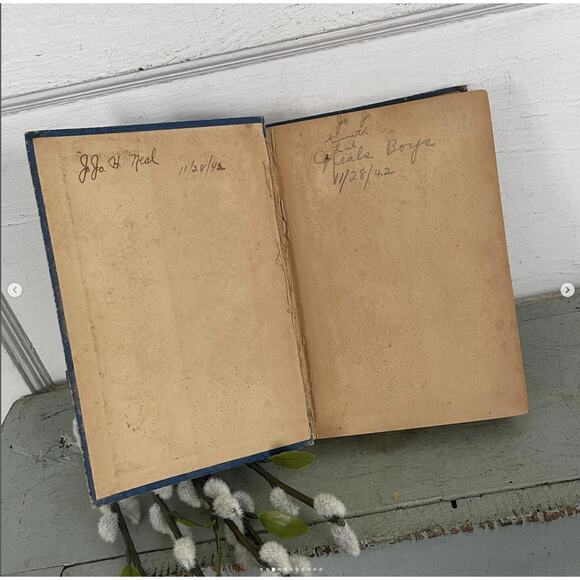 Antique 1900 Children’s Battleship Boys Foreign Service Blue Shabby Book Patchin - Picture 3 of 10